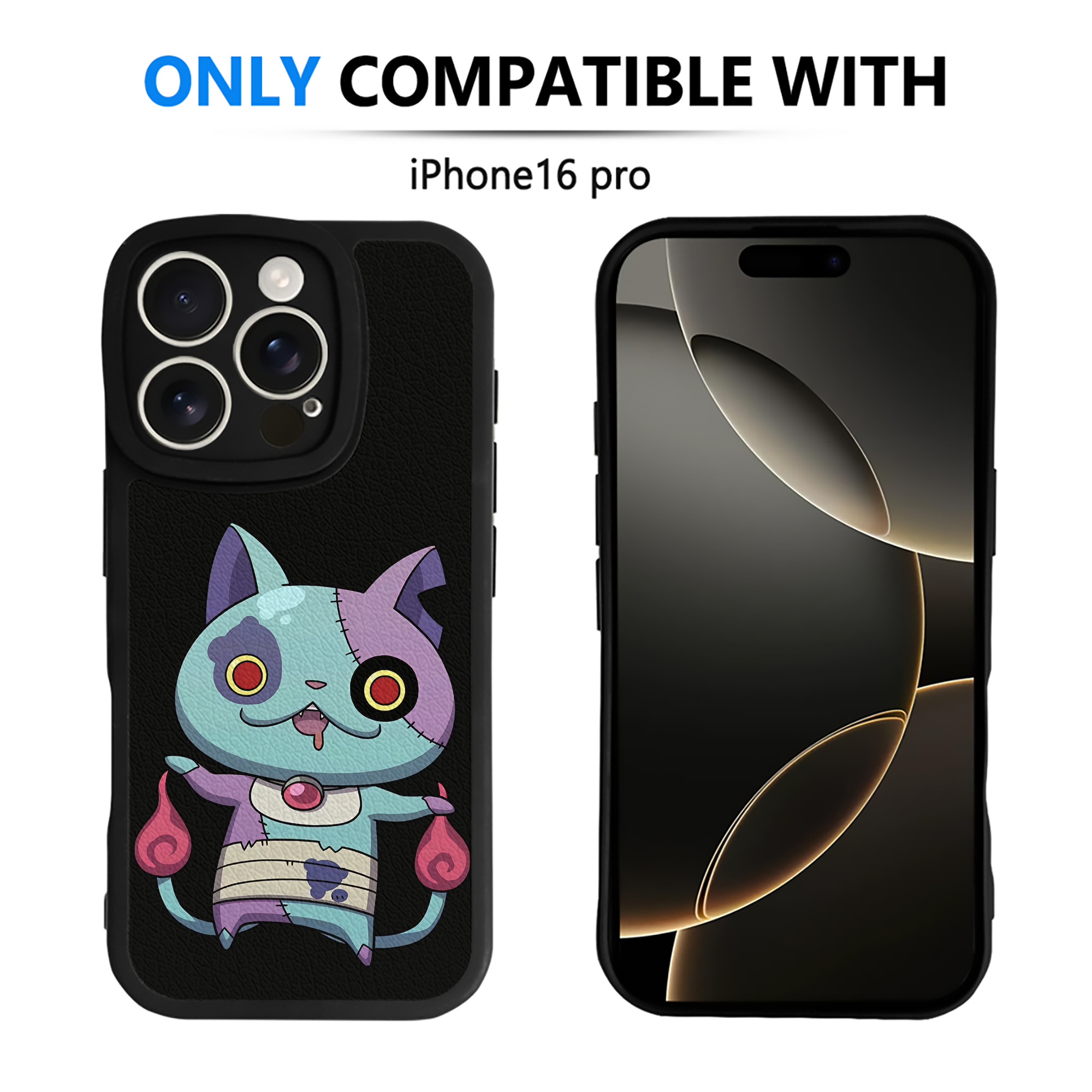 （画像用） 妖怪ウォッチ Yo-kai Watch 【iPhone 16シリーズ対応】シリコンスマホケース（レザー調） 材質：シリコン